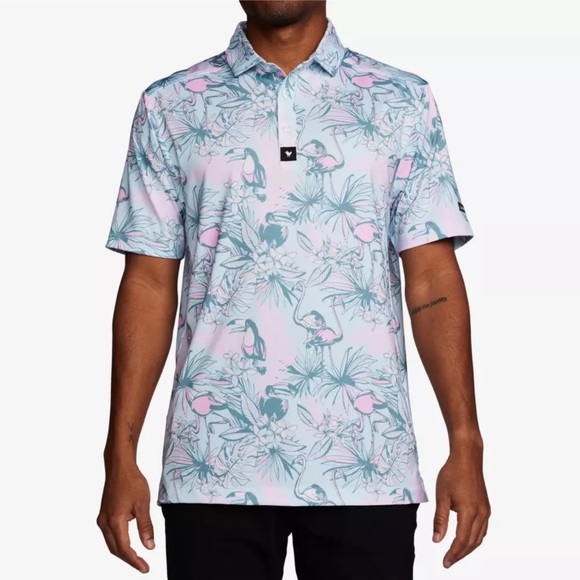 Bad Birdie Bird Watch Golf Polo Size Large - Picture 1 of 5